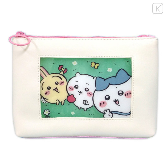 Japan Chiikawa Flat Pouch - Chiikawa & Hachiware & Usagi : Say Cheese! - 1