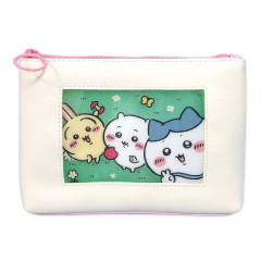 Japan Chiikawa Flat Pouch - Chiikawa & Hachiware & Usagi : Say Cheese!