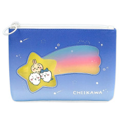 Japan Chiikawa Flat Pouch - Chiikawa & Hachiware & Usagi : Shooting Star