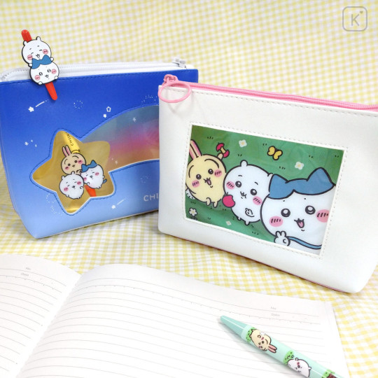 Japan Chiikawa Flat Pouch - Chiikawa & Hachiware & Usagi : Shooting Star - 2