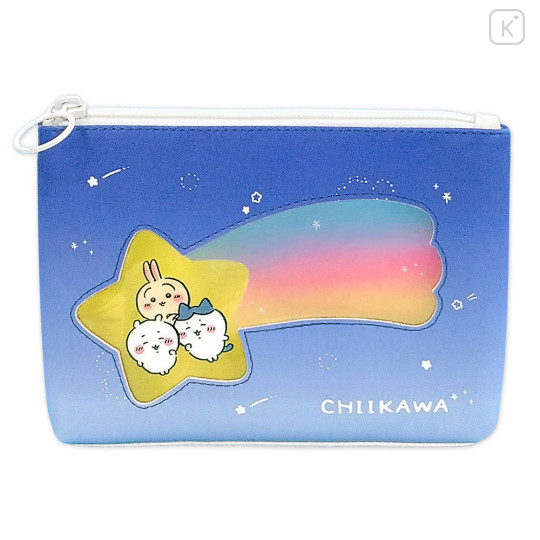 Japan Chiikawa Flat Pouch - Chiikawa & Hachiware & Usagi : Shooting Star - 3