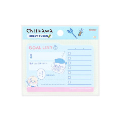 Japan Chiikawa Hobby Fusen Sticky Notes - Hachiware & Rakko : Goal List