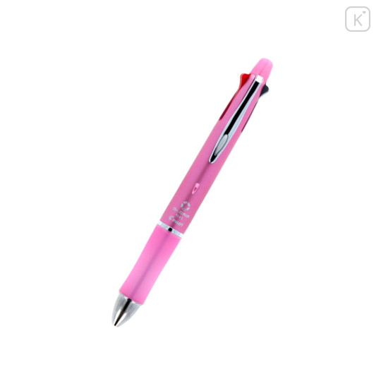 Japan Sanrio Dr. Grip 4+1 Multi Pen & Mechanical Pencil - Hello Kitty : Metallic Pink - 3