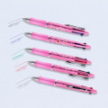Japan Sanrio Dr. Grip 4+1 Multi Pen & Mechanical Pencil - Hello Kitty : Metallic Pink - 4