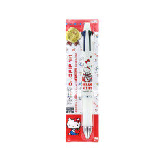 Japan Sanrio Dr. Grip 4+1 Multi Pen & Mechanical Pencil - Hello Kitty : White
