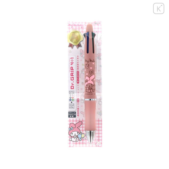Japan Sanrio Dr. Grip 4+1 Multi Pen & Mechanical Pencil - My Melody : Pink - 1