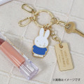 Japan Miffy Alloy Charm Keychain - Miffy : 70th Anniversary Blue Dress Cry - 2