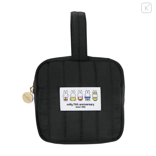 Japan Miffy Pouch - Miffy : 70th Anniversary Black - 1