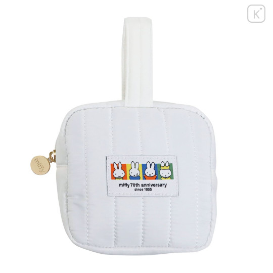 Japan Miffy Pouch - Miffy : 70th Anniversary White - 1