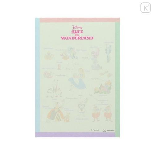 Japan Disney A6 Notepad - Alice in Wonderland : Relationship Chart - 6