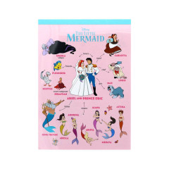 Japan Disney A6 Notepad - Little Mermaid : Relationship Chart