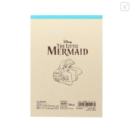 Japan Disney A6 Notepad - Little Mermaid : Relationship Chart - 2