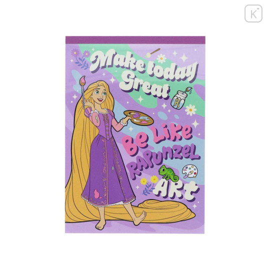 Japan Disney A6 Notepad - Rapunzel : Art - 1