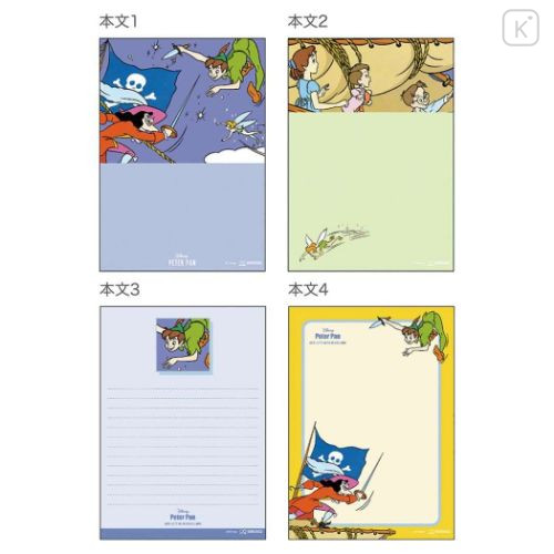 Japan Disney A6 Notepad - Peter Pan : Retro - 4