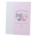 Japan Sanrio Die-cut Cover A6 Notepad - Kuromi & My Melody : Idol - 1