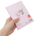 Japan Sanrio Die-cut Cover A6 Notepad - Kuromi & My Melody : Idol - 2