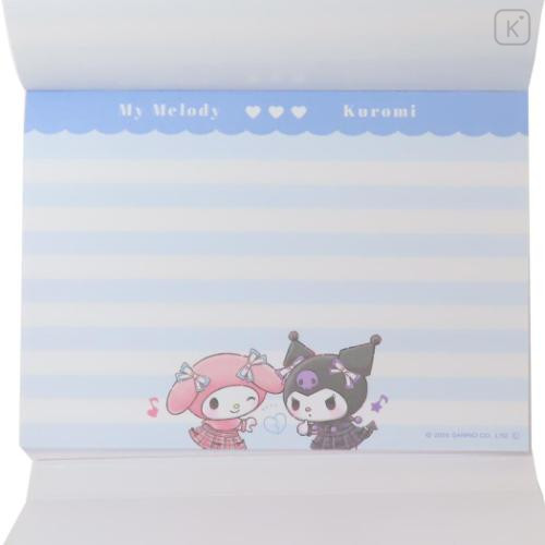 Japan Sanrio Die-cut Cover A6 Notepad - Kuromi & My Melody : Idol - 4
