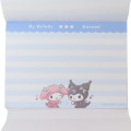 Japan Sanrio Die-cut Cover A6 Notepad - Kuromi & My Melody : Idol - 4