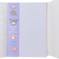Japan Sanrio Die-cut Cover A6 Notepad - Kuromi & My Melody : Idol - 5
