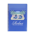 Japan Disney B6 Ring Notebook - Stitch : Relax - 1
