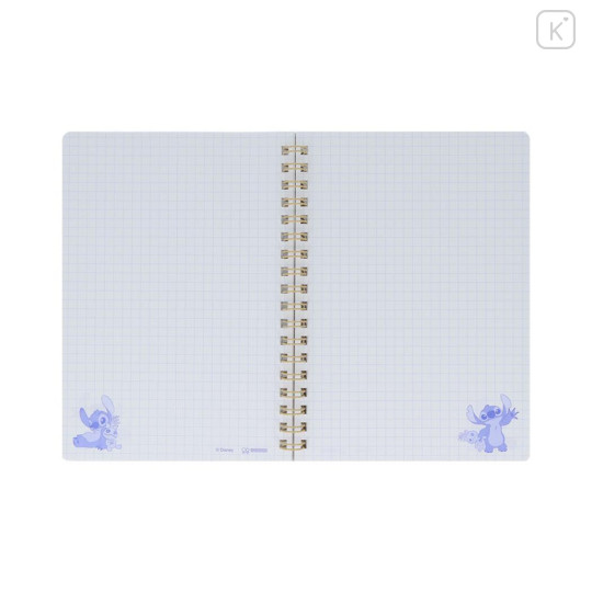 Japan Disney B6 Ring Notebook - Stitch : Relax - 2