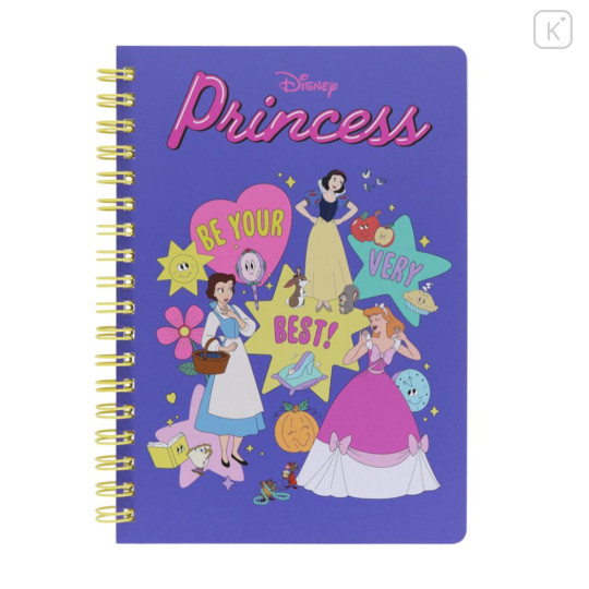 Japan Disney B6 Ring Notebook - Disney Princess - 1