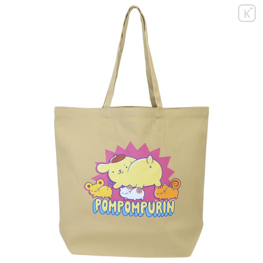 Japan Sanrio Big Tote Bag - Pompompurin : Butt - 1