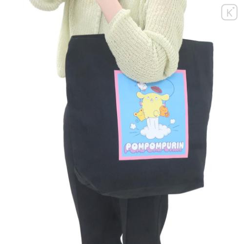 Japan Sanrio Big Tote Bag - Pompompurin : Skipping - 4