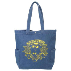 Japan Sanrio Denim Tote Bag - Pompompurin : Cool Dance