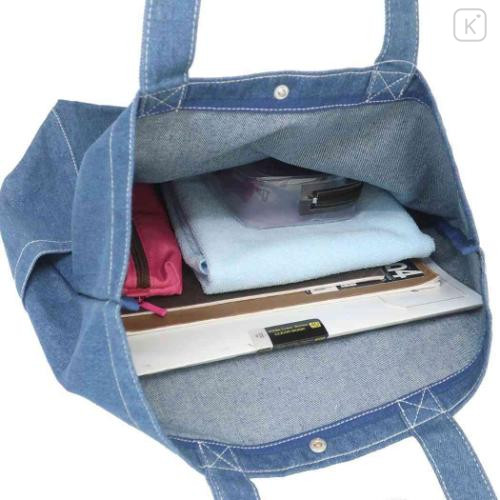 Japan Sanrio Denim Tote Bag - Pompompurin : Cool Dance - 4