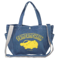 Japan Sanrio 2 Way Tote Bag - Pompompurin : Denim Butt