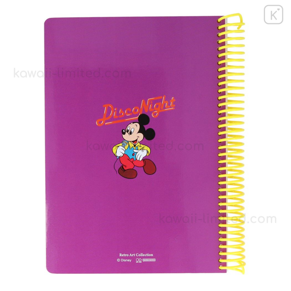 Japan Disney B6 Ring Notebook - Mickey & Friends : Disco