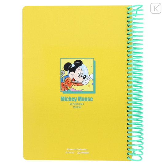 Japan Disney B6 Ring Notebook - Donald & Mickey & Minnie : Outer Space - 2
