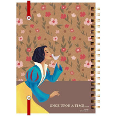Japan Disney B6 Ring Notebook with Rubber Band - Snow White