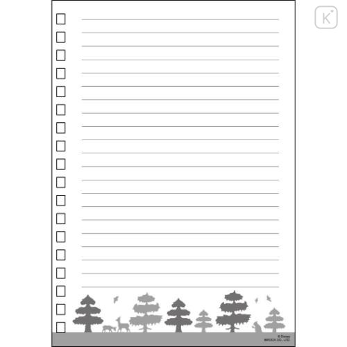 Japan Disney B6 Ring Notebook with Rubber Band - Snow White - 4