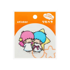 Japan Sanrio Repipeta Reusable Sticker - Little Twin Stars
