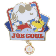 Japan Peanuts Pin Badge - Snoopy & Woodstock : Joe Cool