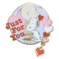 Japan Peanuts Pin Badge - Snoopy : Charlie Just For You - 1