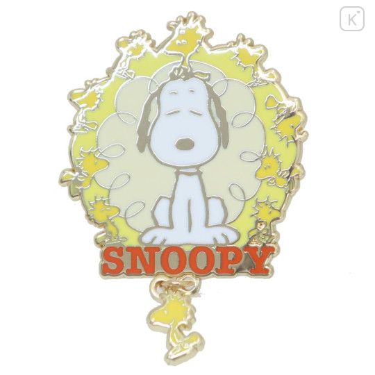 Japan Peanuts Pin Badge - Snoopy & Woodstock : Thinking - 1