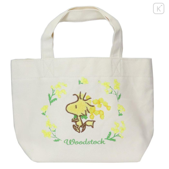 Japan Peanuts Mini Tote Bag - Woodstock : Flower - 1