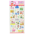 Japan Crayon Shinchan × Sanrio Sheet Sticker - Pink - 1