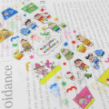 Japan Crayon Shinchan × Sanrio Sheet Sticker - Pink - 2