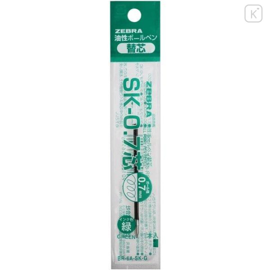 Japan Zebra SK-0.7 Ballpoint Pen Refill - 0.7mm Green - 1