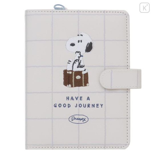 Japan Peanuts Passport Cover Card Holder - Snoopy : Have A Good Journey - 1