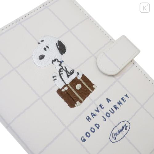 Japan Peanuts Passport Cover Card Holder - Snoopy : Have A Good Journey - 4