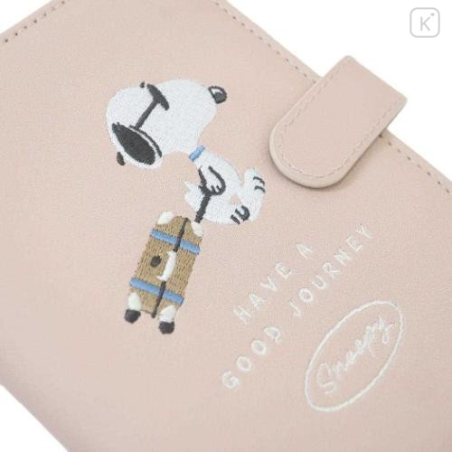 Japan Peanuts Passport Cover Card Holder - Snoopy : Have A Good Journey Joe Cool - 4