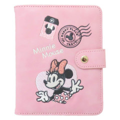 Japan Disney Passport Cover Card Holder - Minnie : Pink