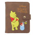 Japan Disney Passport Cover Card Holder - Pooh : Brown - 1