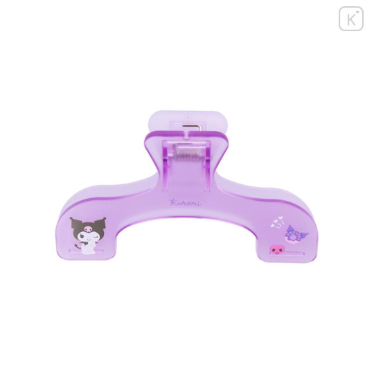 Japan Sanrio Ukanmuri Book Clip - Kuromi : Purple - 2