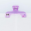 Japan Sanrio Ukanmuri Book Clip - Kuromi : Purple - 4